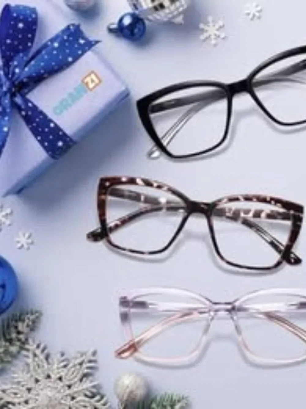 Oversized Cat Eye Reading Glasses – Blue Light Blocking (3-Pack | +2.5 Strength)